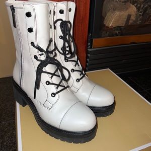 Micheal Kors lace up booties